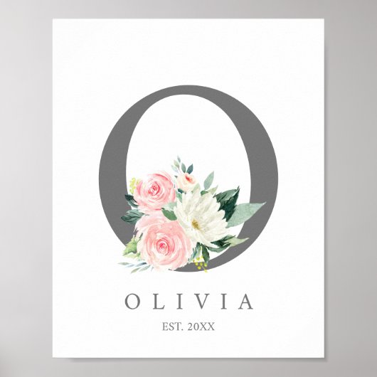 Monogram met letter O, Initiaal prints (Voorkant)