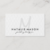 Monogram met Lux Diamond Pattern Visitekaartje (Voorkant)