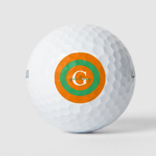 Monogram met naam Gepersonaliseerd - Golfballen