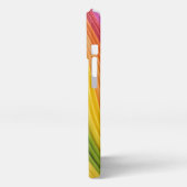 Monogram met Rainbow Ribbons Cell Phone Case iPhone Hoesje (Linkerkant)