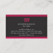 Monogram met textuur visitekaartje (Achterkant)