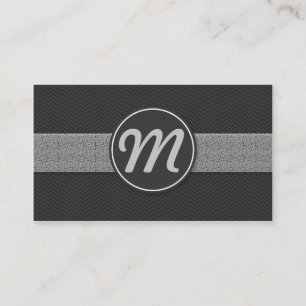 Monogram met textuur visitekaartje