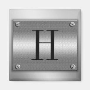 Monogram metaal Lijst met schroeven magneet