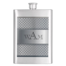 Monogram Metalen Textuur Klassieke Flask Flacon