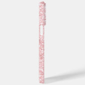 Monogram Metallic Blush Roze Dripping Glitter Case-Mate iPhone Case (Achterkant / Rechts)