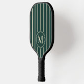 Monogram Mid-Century Striping Sage Groene Kleur Pickleball Paddle (Links)
