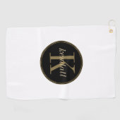 Monogram Midnight Gold ID938 Golfhanddoek (Horizontaal)