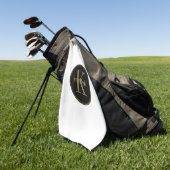 Monogram Midnight Gold ID938 Golfhanddoek (Groen)