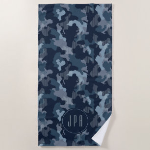 Monogram militair Navy Blue Camo Midnight Strandlaken