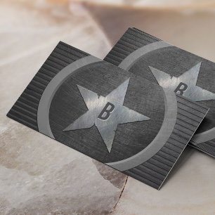 Monogram Militaire Star Cool Grunge Metallic Visitekaartje