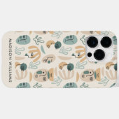 Monogram Minimale Moderne Hoesje-Mate iPhone Case (Achterkant (horizontaal))