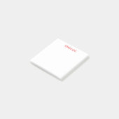Monogram minimalist custom name  post-it® notes (Schuin)
