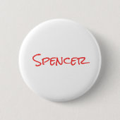 Monogram minimalist custom name  ronde button 5,7 cm (Voorkant)