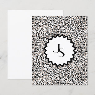 Monogram minimalistisch grijs zwart beige textuur.