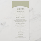 Monogram minimalistisch Japans huwelijksmenu Menu (Voorkant)
