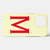Monogram minimalistisch Jouw naam Initiaal Modern Case-Mate iPhone Case (Achterkant (horizontaal))