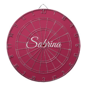 Monogram minimalistisch kersroze roze dartbord