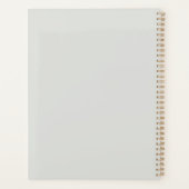 Monogram minimalistisch lichtgrijs planner (Achterkant)