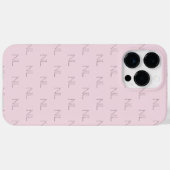 Monogram minimalistisch patroon Case-Mate iPhone case (Achterkant (horizontaal))