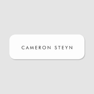 Monogram minimalistisch zwart-wit naamplaatje