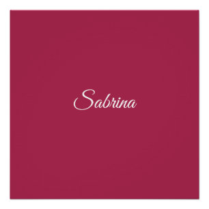 Monogram minimalistische kersroze roze perfect poster
