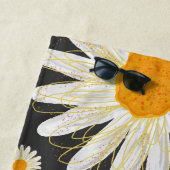 Monogram Minimalistische Watercolol Kamille Strandlaken (In situ)