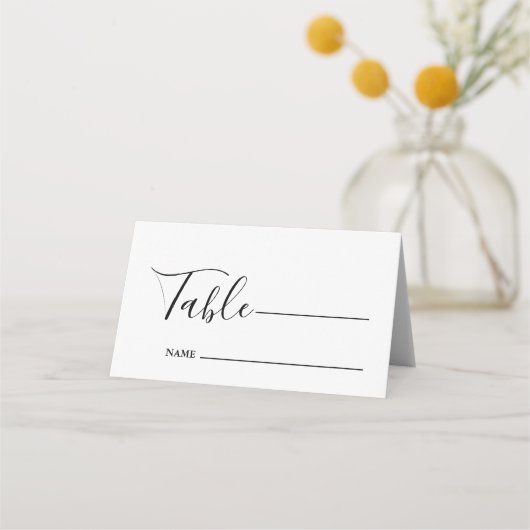 Monogram minimalistische zwart-wit bruiloft (Voorkant)