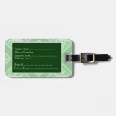  monogram (Mint Green) Bagagelabel (Voorkant horizontaal)