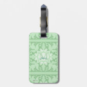  monogram (Mint Green) Bagagelabel (Achterkant verticaal)