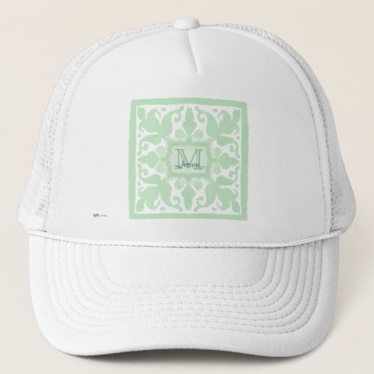 monogram (Mint Green) Trucker Pet (Voorkant)