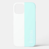 MONOGRAM MINT VERT ET coque iphone BLANC (Verso)