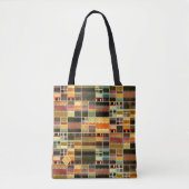 Monogram Modern Art Pattern Designer Canvas tas (Voorkant)