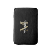 Monogram Modern Black en Tan Sand Badmat (Voorkant Verticaal)