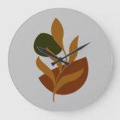 Monogram Modern Boho Grote Klok (Voorkant)