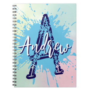 Monogram Modern Boy Preppy Back-To-School Notitieb Notitieboek