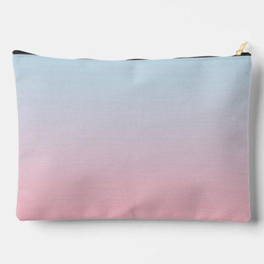 Monogram Modern Chique Roze Blauw Pastel Ombre Etui (Achterkant)