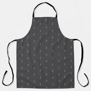 Monogram Modern Cool Grunge Jouw naam toevoegen Schort