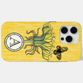 Monogram Modern Dandilion Flower Case-Mate iPhone Case (Achterkant (horizontaal))