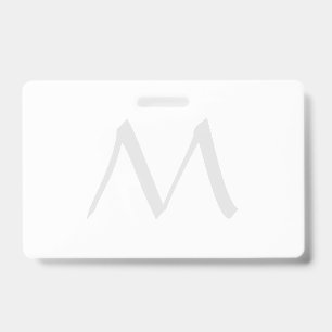 Monogram Modern Eenvoudig Minimalistisch Eenvoudig Badge