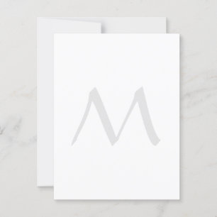 Monogram Modern Eenvoudig Minimalistisch Eenvoudig Briefkaart