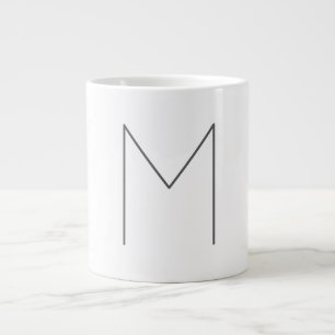 Monogram Modern Eenvoudig Minimalistisch Eenvoudig Extra Grote Beker