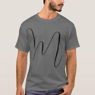 Monogram Modern Eenvoudig Minimalistisch Eenvoudig T-shirt
