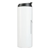 Monogram Modern Eenvoudig Minimalistisch Eenvoudig Thermosbeker (Gedraaid links)
