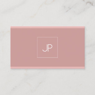 Monogram Modern Elegant Simple Professional Plain Visitekaartje