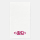 Monogram Modern Fun Guest Bath Paper Towels Servet (Voorkant)