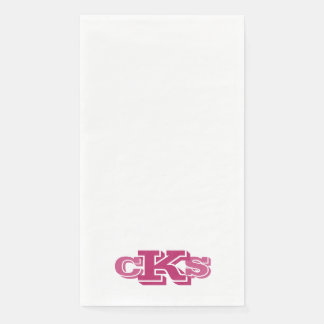 Monogram Modern Fun Guest Bath Paper Towels Servet