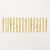 Monogram modern Gold Striped & Black Stippen Yogamat (Achterkant (horizontaal))