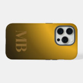 Monogram Modern Gold Tiger Eye (Verso Horizontal)