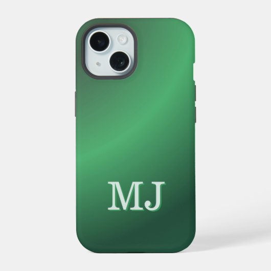 Monogram Modern Green Holiday (Verso)