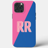 Monogram Modern Kleurrijk Case-Mate iPhone Case (Achterkant)